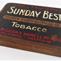 1930s Dudgeon & Arnell  Sunday Best Tobacco tin - Sold for $50 - 2019