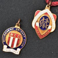 2 x MCC Melbourne Cricket Club badges 1947-48 & 1948-49 By Luke Melbourne - Sold for $50 - 2019