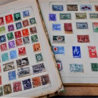 2 x vintage hinged stamp albums of Australian pre decimal and colonial stamp, international etc - Sold for $137 - 2019