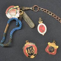 Group lot - St Kilda Cricket club and Yatcht club enamelled badges  including  1932-33 1945-46, 56 centenary etc - Sold for $93 - 2019