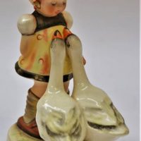 Vintage German Goebel figurine girl with two geese - Sold for $62 - 2019
