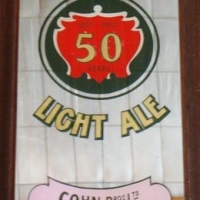 Advertising beer mirror - Cohn Bros Bendigo Light Ale 'Celebrating 50 years 1857-1907' - Sold for $199