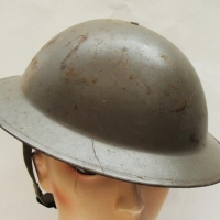 Vintage British WW2 steel infantry helmet - Sold for $37