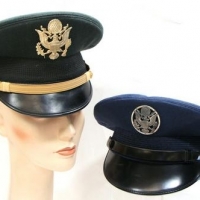 2 x US Military Officers dress caps - Sold for $56
