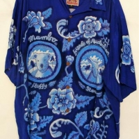 Vintage MAMBO 'Loud Shirts' Blue Hawaiian short sleeved shirt - large size - Sold for $118