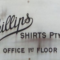 Vintage Phillips shirts metal sign - Sold for $106