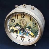 C1920s Junghans bedside clock with mechanical  drinking Cavalier - Sold for $62