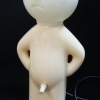 Novelty figural lamp - 'Naked Man' - approx h 34cm - switch in interesting position (Maybe a bit dicky!!) - Sold for $56