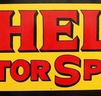 Lot 211 - Hand painted Shell Motor Spirit metal advertising sign - Sold for $87