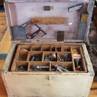 3 x Boxes vintage tools inc - power tools, titan chisels, etc - Sold for $62