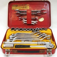 Boxed 1970s Australian Sidchrome imperial spanner and socket set - Sold for $81