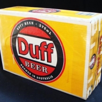 Complete and unopened DUFF Beer slab - 24 x 375ml cans - Sold for $261