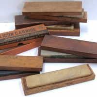 Group lot Sharpening stones inc -  Arkansas stones - Sold for $137