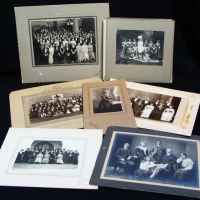 Group lot C1900 photographs mainly group portraits from Rippon lea, Malvern - Sold for $35