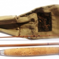 1950s Sealey split cane Octopus fishing rod - Sold for $43