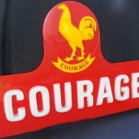 Vintage Perspex Courage beer sign - Sold for $87
