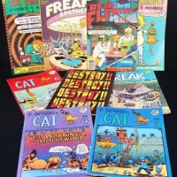 Group lot Comics inc - Fat Freddys cat, The Fabulous furry freak brothers and Reid Fleming worlds toughest milkman - Sold for $43 - 2017