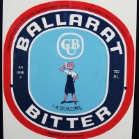 Hpainted Tin Advertising Sign - BALLARAT BITTER - featuring Ballarat Bertie - Sold for $56 - 2017