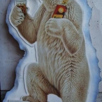 Large free standing foam backed Bundaberg advertising sign featuring bear - Sold for $75 - 2017