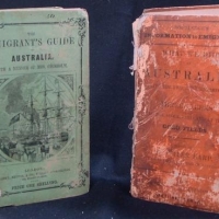 2 x Emigrants Guides to Australia booklets  - with a Memoir of Caroline Chisholm and three clerks in the Stock Yard and goldfields - Sold for $56 - 2017