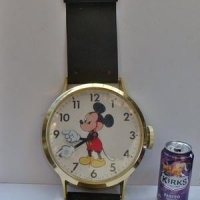 Vintage large Walt Disney Mickey Mouse wall wristwatch  clock Welby by Elgin - Sold for $50 - 2017