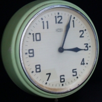 1950s Green Bakelite Metamec wall clock - Sold for $99 - 2017