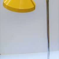Retro 1970's bright Yellow DESK LAMP - Bendy Goose neck top - Sold for $43 - 2017