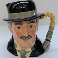 c1988 Royal Doulton character jug - 'City Gent' - modeled by Stanley James Taylor' (D 6915) - approx h 175cm - Sold for $37 - 2017