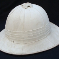 Vintage white Pith Helmet - made by RZ Bloomfield Ltd London - Sold for $50 - 2017