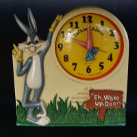 c1974 Equity 'Bugs Bunny' Talking  Alarm - no battery cover - Sold for $25 - 2017