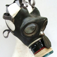 Vintage Military  Gas Mask - dated 1958 - Sold for $50 - 2017