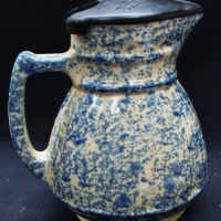 1930s Australian pottery Mottle blue and cream electric hot water jug - Sold for $62 - 2017