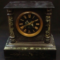 C1900 J W Benson Slate Mantle clock - Sold for $186 - 2017