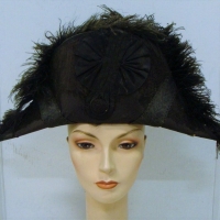 c1900 Australian navy fur felt Bicorn hat  -  Buckley and Nunn Label - Sold for $137 - 2017