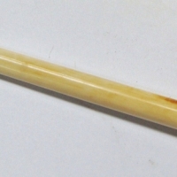 1920's extra long Elephant Ivory cigarette holder with 14k gold mount - Sold for $87 - 2017