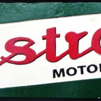 Reproduction cast-iron sign - 'Castrol Motor Oil' - approx 18x49cm - Sold for $37 - 2017