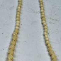 Vintage carved ivory necklace - Sold for $43 - 2017