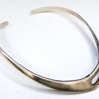 1970s chunky Mexican 925 silver collar - Sold for $56 - 2017