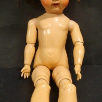AM 995 painted bisque toddler Doll - composition, jointed  body - marks incl 995 SuR 1 12 Germany - 46 cms L - Sold for $50 - 2017