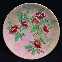 Large Royal Doulton charger - Chrysanthemum pattern - approx 40cm D - Sold for $62 - 2017