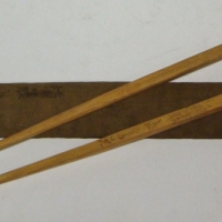 Pair of WW2 captured Japanese chopstick in case with calligraphy - Sold for $50 - 2017
