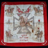 c1900 Boer War - Seige of Mafeking, handkerchief 'Under The Same Flag' hand signed - Mafeking 18V1900 - Sold for $62 - 2017