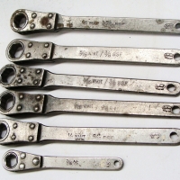 Group of vintage Laytool England Whitworth thread ratchet spanners - Sold for $43 - 2017