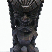 Hawaiian figurine - Tiki God of Money  - 28cm H - Sold for $31 - 2017