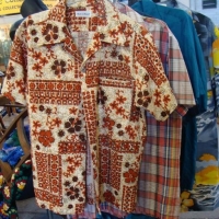 Group lot - Vintage Mens SUMMER SHIRTS - Fab HAWAIIAN Shirts, Check print Western, etc - Various sizes & labels - Sold for $31 - 2017