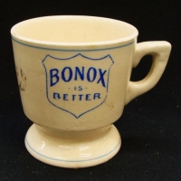 c1930's Bakewells Pottery, Sydney  'Bonox is Better'  advertising  mug - Sold for $25 - 2017