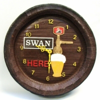 Vintage Swan Brewery clock barrel end - Sold for $25 - 2017