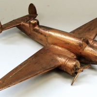 Heavy brass 'Lock Heed Hudson' plane - Sold for $143 - 2017