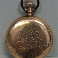 Ladies pocket watch in 10 Karat gold case by the American watch company - Sold for $174 - 2017