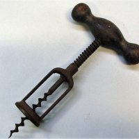 Victorian spring assisted cage corkscrew - Sold for $37 - 2017